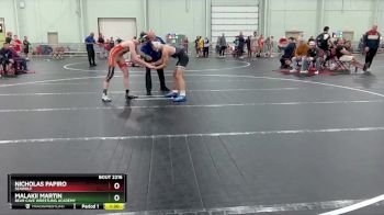 128 lbs Cons. Semi - Malakii Martin, Bear Cave Wrestling Academy vs Nicholas Papiro, Seawolf