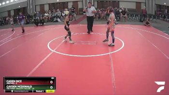 65 lbs Round 4 (6 Team) - Caden Dice, Ares Red vs Cayden McDonald, The Funky Singlets Yellow
