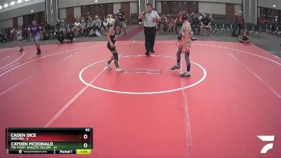 65 lbs Round 4 (6 Team) - Caden Dice, Ares Red vs Cayden McDonald, The Funky Singlets Yellow