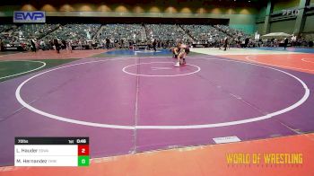 70 lbs 3rd Place - Louie Hauder, Silver State Wrestling Academy vs Maximus Hernandez, THRESHOLD WRESTLING CLUB