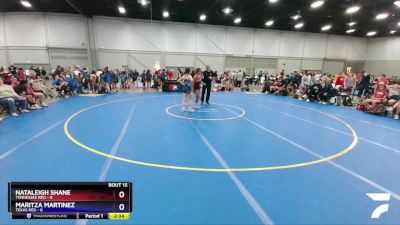 117 lbs Placement Matches (8 Team) - Nataleigh Shane, Tennessee Red vs Maritza Martinez, Texas Red