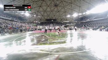 Girls 1B/2B/1A 140 Cons. Semi - Karis Butler, Almira Coulee Hartline (Girls) vs Hali Christensen, Royal (Girls)