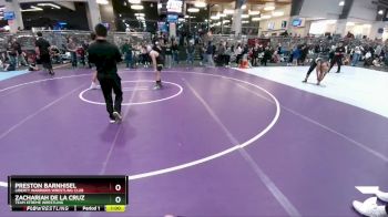 150 lbs Cons. Round 2 - Zachariah De La Cruz, Team Xtreme Wrestling vs Preston Barnhisel, Liberty Warriors Wrestling Club