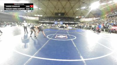 Boys 4A 120 lbs Champ. Round 2 - Moeleco Serna-Sampson, Spanaway Lake vs Zaiden Gonzalez, Sunnyside