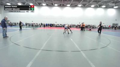 132 lbs Consi Of 64 #1 - Joshua Tejada, RI vs Anthony Bellace, PA
