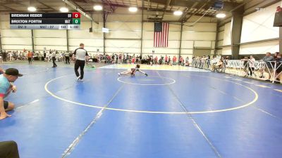 100 lbs Rr Rnd 1 - Brennan Reber, Buffalo Valley - MS vs Brixton Fortin, Mat Warriors Green MS - MS