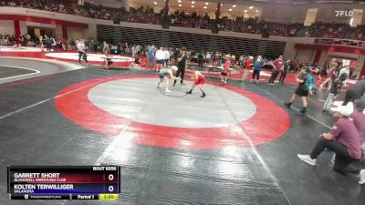 106 lbs Semifinal - Kolten Terwilliger, Oklahoma vs Garrett Short, Blackwell Wrestling Club