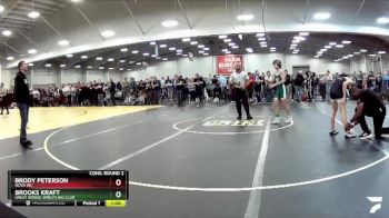 92 lbs Cons. Round 2 - Brooks Kraft, Great Bridge Wrestling Club vs Brody Peterson, Nova WC