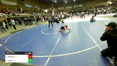 46 lbs Semifinal - Cruz Montez, Steel City Reloaded WC vs Isaiah Lopez, Black Fox Wrestling Academy