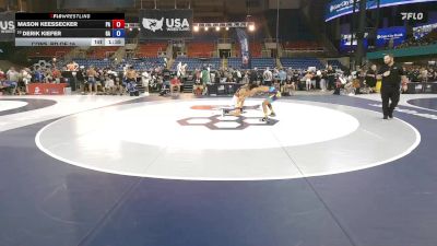 100 lbs Cons. Rd Of 16 - Mason Keessecker, PA vs Derik Kiefer, GA