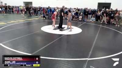 138 lbs Rr1 - Isabel Lieb, Bethel Freestyle Wrestling Club vs Kaitlyn Cottrell, Pioneer Grappling Academy