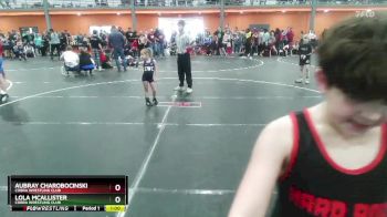 40/45 Round 3 - Lola McAllister, Cobra Wrestling Club vs Aubray Charobocinski, Cobra Wrestling Club