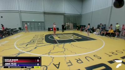 164 lbs Placement Matches (8 Team) - Kaylie Baker, Washington vs Abbie Miles, Pennsylvania Red