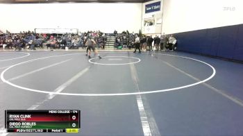 174 lbs Cons. Round 2 - Diego Robles, Cal Poly Humbolt vs Ryan Clink, Cal Poly SLO