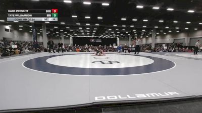 113 lbs Cons. Rd Of 64 - Taye Williamson, Moen Wrestling Academy vs Kane Preskitt, Ranger 47 Wrestling Club