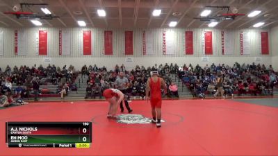 150 lbs Quarterfinal - A.J. Nichols, Canton South vs Eh Moo, Akron East