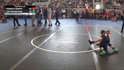 45 lbs Cons. Round 3 - Loftynn Malcolm, Neighborhood vs Gabriella Murphy, Springboro