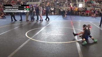 45 lbs Cons. Round 3 - Loftynn Malcolm, Neighborhood vs Gabriella Murphy, Springboro