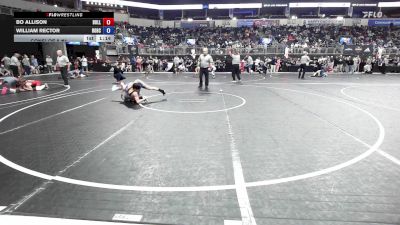 100 lbs Consi Of 8 #1 - Bo Allison, Bulls WC vs William Rector, Bobcat Wrestling Club