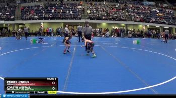 50 lbs Round 3 - Parker Jenkins, Sarbacker Wrestling Academy vs Corbyn Westall, American Outlaws Wrestling