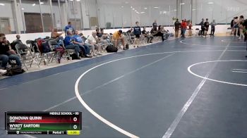 95 lbs Semifinal - Wyatt Sartori, Team Cat vs Donovan Quinn, SAW