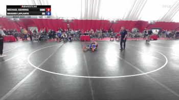 105 lbs Cons. Round 5 - Michael Gehring, Slinger Red Rhinos Wrestling Club vs Braden LaPlante, Askren Wrestling Academy
