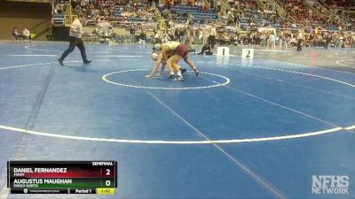 138 lbs Semifinal - Augustus Maughan, Fargo North vs Daniel Fernandez, Minot