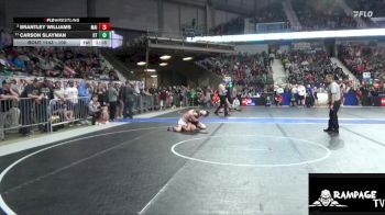 100 lbs Quarterfinal - Brantley Williams, Maize vs Carson Slayman, OZ Trojan