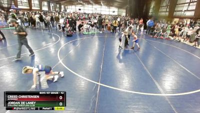 42 lbs Cons. Round 3 - Jordan De Laney, Stallions Wrestling Club vs Creed Christensen, Altamont