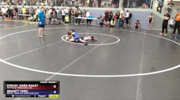 92 lbs Champ. Round 1 - Bennett Sorg, Bethel Freestyle Wrestling Club vs Evinjay Jones-Bailey, Mid Valley Wrestling Club