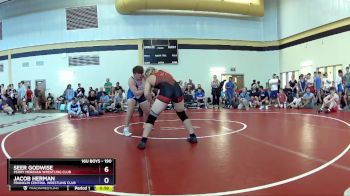 190 lbs Quarterfinal - Seer Godwise, Perry Meridian Wrestling Club vs Jacob Herman, Franklin Central Wrestling Club