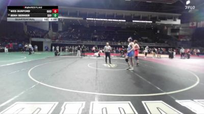 215 lbs Quarterfinal - Wes Burford, Oakdale vs Minh Bernier, Davis