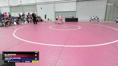 100 lbs Placement Matches (8 Team) - Eli Bowman, Georgia vs Triston Mouton, Tennessee