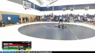 126 lbs Cons. Round 3 - Brody King, Jenkins vs Kaidn Montgomery-Jones, Ridgeline