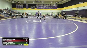 126 lbs Cons. Round 3 - Bryson Rockers, Paola High School vs Aiden Serrano, Ubasa Wrestling Academy