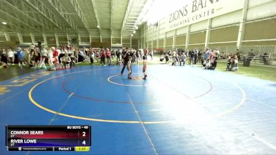 49 lbs Cons. Round 3 - Connor Sears, UT vs River Lowe, UT