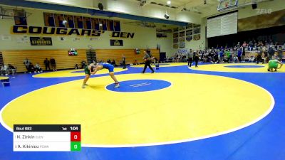 147 lbs Quarterfinal - Nikade Zinkin, Clovis vs Arseni Kikiniou, Poway