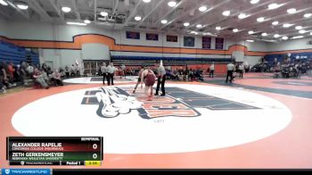 174 lbs Semifinal - Alexander Rapelje, Concordia College (Moorhead) vs Zeth Gerkensmeyer, Nebraska Wesleyan University