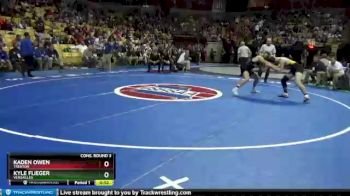 160 Class 1 lbs Cons. Round 3 - Kaden Owen, Trenton vs Kyle Flieger, Versailles