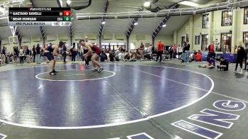197 lbs 3rd Place Match - Bear Horgan, John Carroll vs Gaetano Savelli, Gannon University