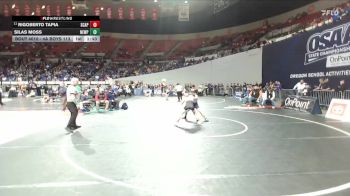 4A Boys 113 lbs Champ. Round 1 - Rigoberto Tapia, Scappoose Boys vs Silas Moss, Newport Boys