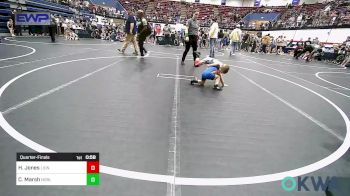 40 lbs Quarterfinal - Hatcher Jones, Lions Wrestling Academy vs Chase Marsh, Noble Takedown Club