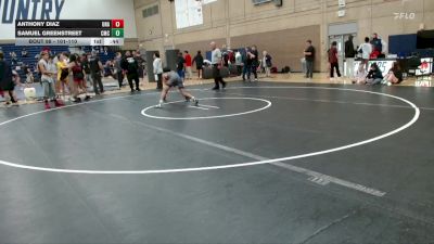101-110 lbs Round 5 - Anthony Diaz, Unattached vs Samuel Greenstreet, Cornerstone Mat Club