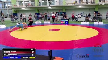 55kg Champ. Round 1 - Nazar Fayfruk, Jr Huskies vs Daniel Taras, Jr Badgers