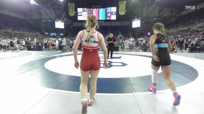 120 lbs Cons. Rd Of 64 - Ava Williams, ID vs Brooklyn Ruskamp, NE