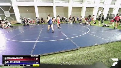 115 lbs Semifinal - Aleena Navarrete, UT vs Svea Gonzalez, CA