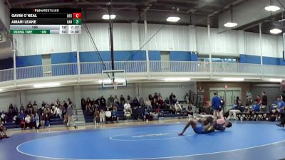 165 lbs Round 2 (8 Team) - Gavin O`Neal, Henry Ford College vs Amari Leake, Harper College