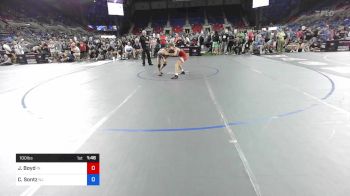 100 lbs Rnd Of 16 - Jensen Boyd, Indiana vs Cameron Sontz, New Jersey