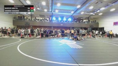 150 lbs 1st Place Match - Marcus Abeyta, Cleveland High School vs Andrew Tarango, El Paso Wildcats