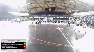 68.6-75 lbs 1st Place Match - Rosealee Marchand, Okanogan Underground Wrestling Club vs Isabella Almaguer, Victory Wrestling-Central WA